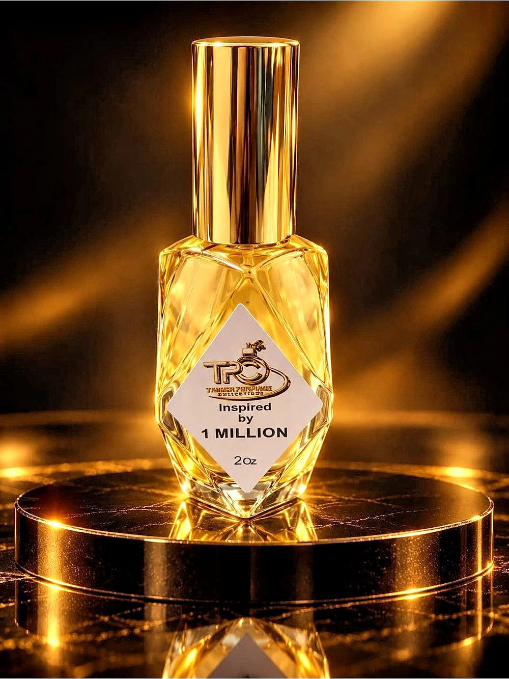 Tammer Perfumes Collection Inspired by 1 Million Gold Fragrance Bottle